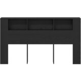  Glava kreveta s ormarićem Crni hrast 180 x 18,5 x 102,5 cm | Eponuda.com