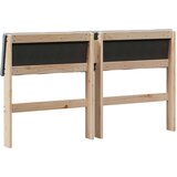 vidaXL tapecirani uzglavlje svijetlo siva 135 cm čvrsto borovo drvo | shoptok.hr