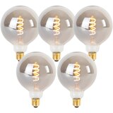 LUEDD Komplet 5 zatemljivih LED žarnic z vijugasto nitko E27 G125 dim 4W 120lm 1800K | Shoptok.si