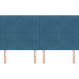  LED glava kreveta s LED trakama Plava 180 cm Baršun | Eponuda.com