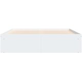 vidaXL Posteljni okvir bel 140x190 cm | Shoptok.si
