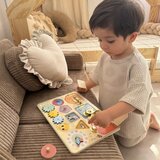 Tooky Toy manipulativna ploča sa bravama, zupčanicima, sorterom i satom | shoptok.hr