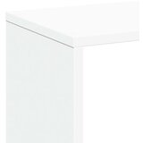 vidaXL Pregrada s knjižno omaro bela 67x25x161,5 cm inženirski les | Shoptok.si