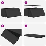  Sklopiva klupa za pohranu Siva 180 kg 80 L 77 x 38 x 38 cm PVC | shoptok.hr