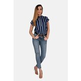 Merribel Woman's Blouse Ouranila Navy Blue | shoptok.hr