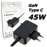 LC-Power USB GaN punjač 45W Punjač za laptope, USB-C,5-20V, 2.25-3A | Eponuda.ba