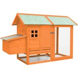  Kavez za kokoši od masivne borovine i jelovine 170x81x110 cm | shoptok.hr