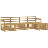  Set vanjskih sofa 5 pcs Bijela 249 x 122,5 x 73 cm | shoptok.hr