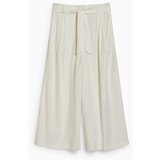 CA ženske pantalone, visok struk, bele Cene