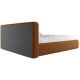 Makamii Tapecirani bračni krevet s prostorom za odlaganje s podnicom 160x200 cm boje terakote Kiana – | shoptok.hr