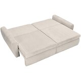 CARRYHOME ZOFA S POSTELJNO FUNKCIJO, svetlo siva tekstil | Shoptok.si