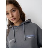 Pull&Bear Majica dimno modra / siva / bela | Shoptok.si