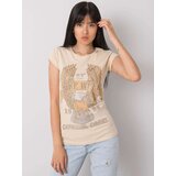 ex moda T-shirt EM-TS-ES-21-533.16-beige | Shoptok.si