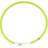 Duvo LED svetleća USB najlonska ogrlica zelena 65cm | Eponuda.com