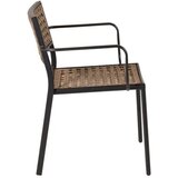 Venture Home Paola vrtna stolica s rukohvatima, prirodna boja drva, set od 4 | shoptok.hr