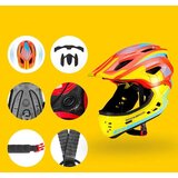 ROCKBROS dječja biciklistička kaciga s odvojivom čeljusti TT-32SOYB-M žuta | shoptok.hr