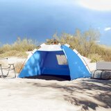 Šator za plažu za 2 osobe vodootporni azurnoplavi | shoptok.hr