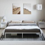 Metalni okvir za krevet bijeli 183x213 cm | shoptok.hr