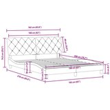  Okvir za krevet s uzglavljem tamnozeleni 160x200 cm baršunasti | shoptok.hr