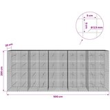  Gabion s žicom debljine 3,5 mm i mrežom 5x5 cm 500x20x200 cm | shoptok.hr