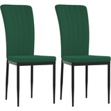 Maison Chic Jedilni stoli - Vzorci stoli 2 kosa temno zelen žamet A68, (22032266) Cene