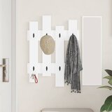  Vješalica za kapute na zidu Zidne Bijelo 60 x 3 x 82 cm | shoptok.hr
