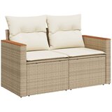  Set sofe 5 kom. Bež i krem bijela Poli Rattan i čelik | shoptok.hr