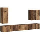  Set zidnog ormarića za TV Zidne 6 pcs Staro drvo | shoptok.hr