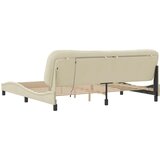  Posteljni okvir z LED lučkami krem 200x200 cm blago, (21112439) | Shoptok.si