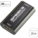UHD HDMI repetitor 3840 x 2160 slikovnih pik brez napajanja HDMI™ repetitor preko signalnega kabla 20 m, (20429515)
