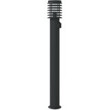  Zunanja talna svetilka z vtičnico črna 110 cm nerjaveče jeklo, (5000272896) | Shoptok.si
