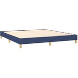 Krevet s oprugama i madracem plavi 160x200 cm od tkanine | shoptok.hr