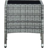  Vrtni stol sivi 40 x 40 x 45 cm od poliratana | Eponuda.ba