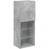 TV ormarić s LED svjetlima siva boja betona 40,5x30x102 cm | Eponuda.ba