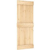  Klizna vrata s priborom za montažu 80 x 210 cm masivna borovina | shoptok.hr