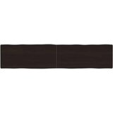 Stolna ploča tamnosmeđa 180 x 40 x (2-4) cm obrađena hrastovina | shoptok.hr