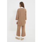 Trendyol Camel Stand Up Collar Knitwear Bottom-Top Suit | Shoptok.si