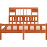 Krevet s regalom za knjige bez madraca 160x200 cm od borovine | shoptok.hr