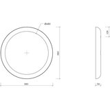 noo.ma Stensko ogledalo ø 58 cm Allo – | Shoptok.si