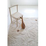 Nattiot Kremno bela pralna ročno tkana bombažna otroška preproga 120x180 cm Gentle Flora – | Shoptok.si