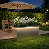  Vrtna posuda za sadnju s LED svjetlom Srebrna 30 x 60 x 30 cm - Nehrđajući čelik 30 x 60 x 30 cm 1 Cijene