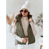 DStreet Kamizelka damska pikowana LIKEHUGS zielona | shoptok.hr