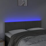  LED uzglavlje tamnosivo 144x5x78/88 cm baršunasto | shoptok.hr