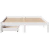  Okvir kreveta bez madraca bijeli 160x200 cm od masivne borovine | shoptok.hr