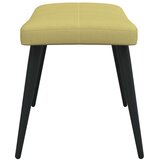  Stolica za opuštanje s osloncem za noge zelena od tkanine - Zelena 1 Sa naslonom za noge | shoptok.hr