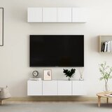 vidaXL TV omarice 4 kosi bele 60x30x30 cm iverna plošča Cene