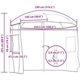  Kišobran za Ribolov Žuta vojska 300 x 240 cm Oxford poliester | shoptok.hr