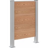  Ograda za kante za smeće Smeđa 85 x 12 x 115 cm Aluminij i WPC | shoptok.hr