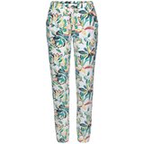 VIVANCE Spodnji del pižame rumena / zelena / žad / roza / bela | Shoptok.si