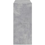 vidaXL Barska miza s policami betonsko siva 124x46x103,5 cm inž. les | Shoptok.si